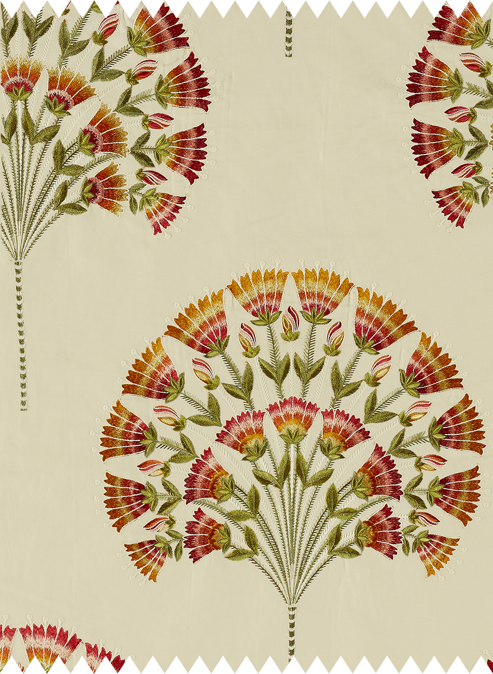 Stoff Wild Tulip - Amber/ Cream