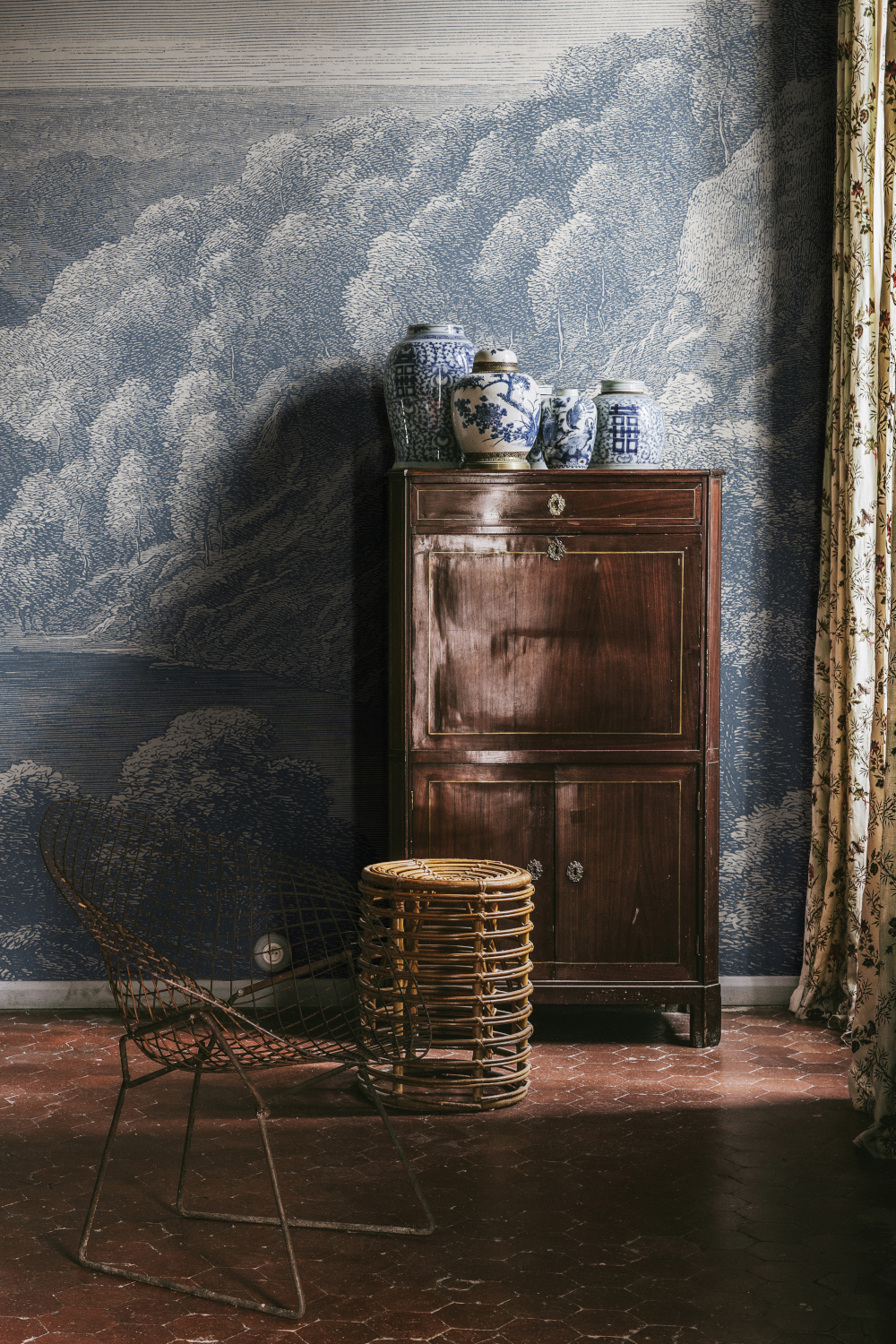 Wandbild Mystery Lake - Blue