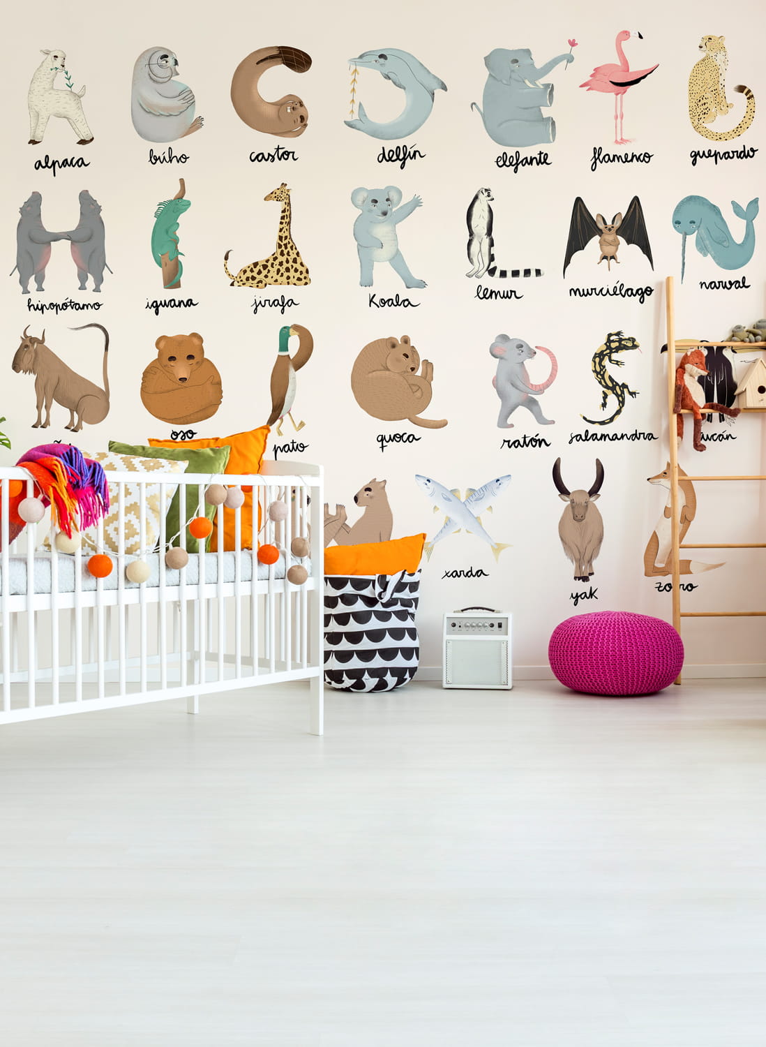 Wandbild Animal Alphabet