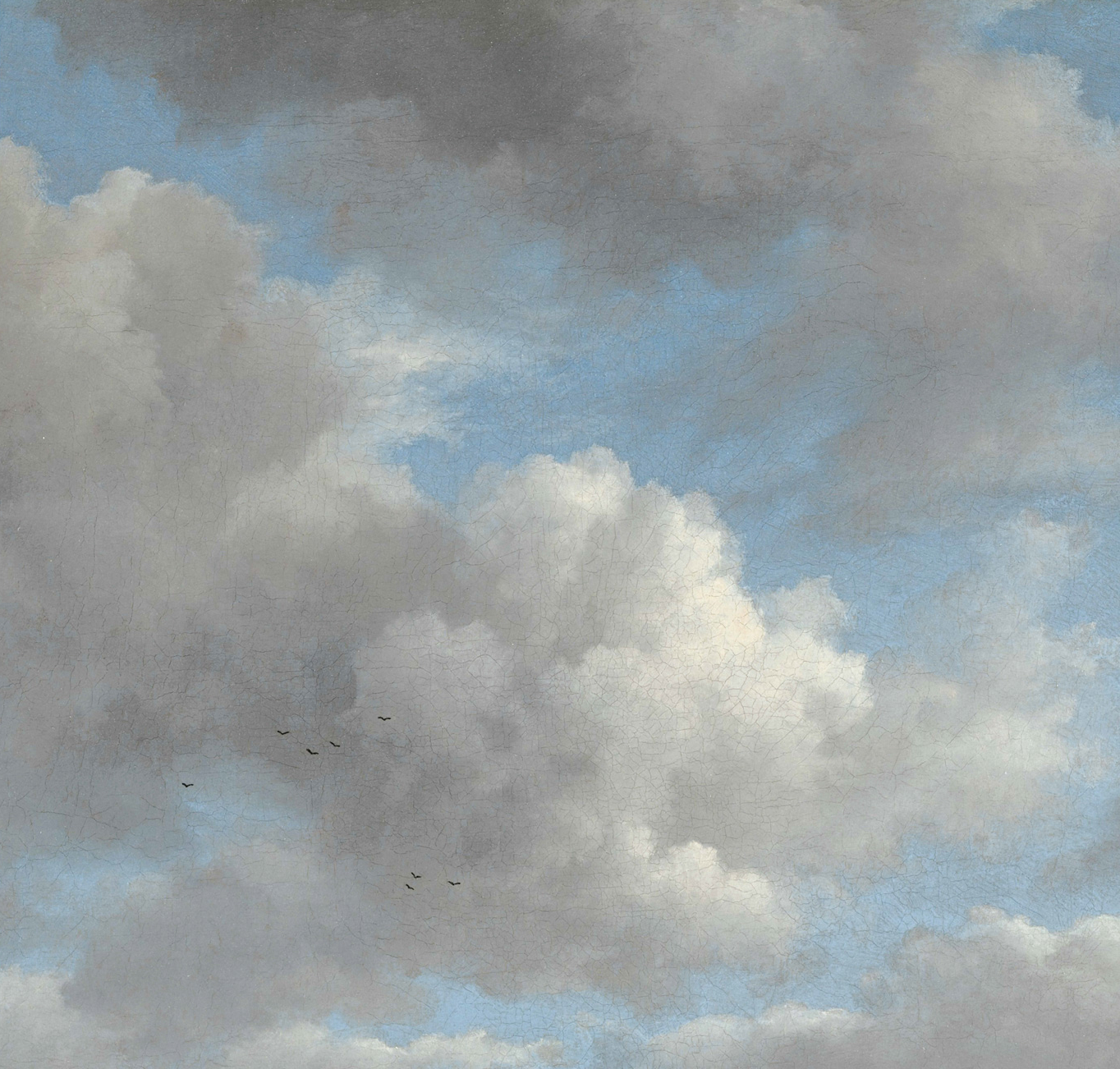 Wandbild Golden Age Clouds 2 - Multicolor - Breite 2.92m