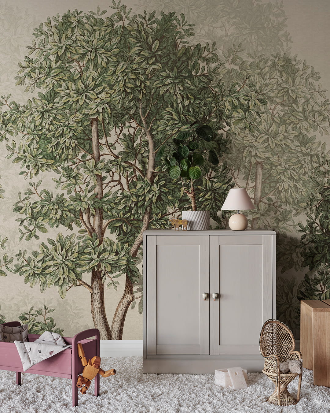 Wandbild Charles - green