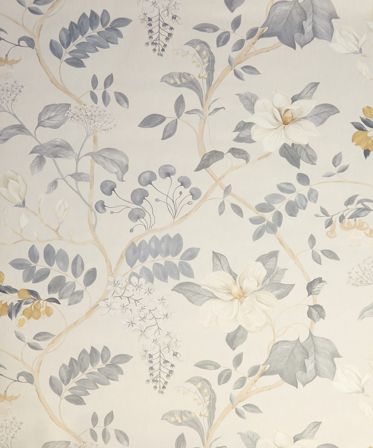 Wallpaper Magical Plants - Smalt Blue