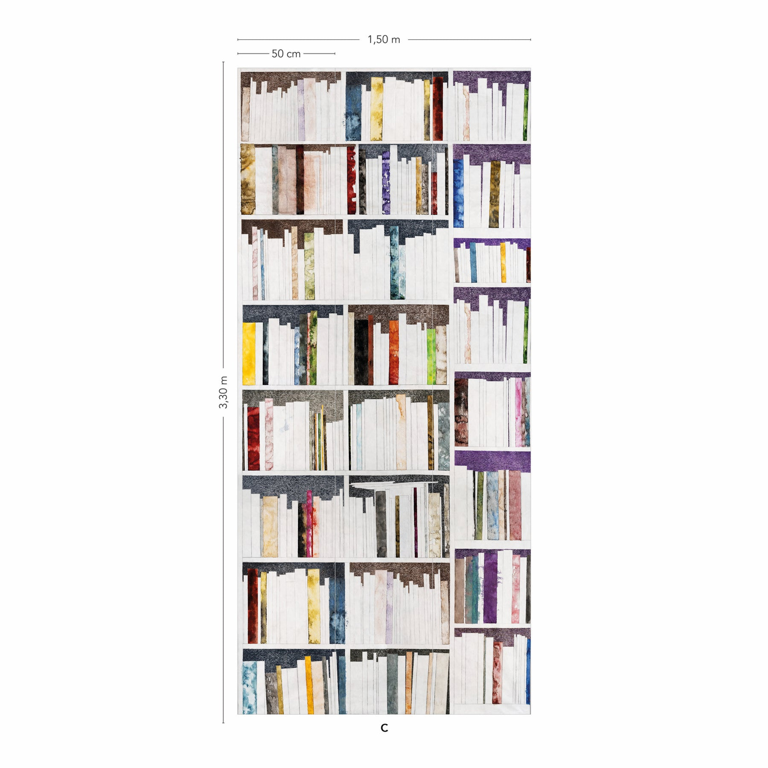 Carta da parati Bibliothèques - Original Panel C