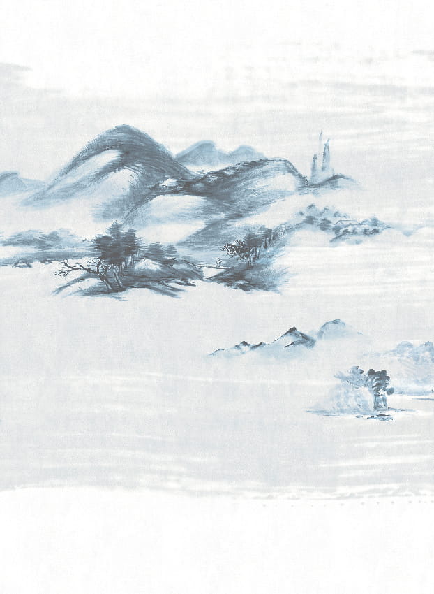 Wandbild Kawa - Blue Panel 2