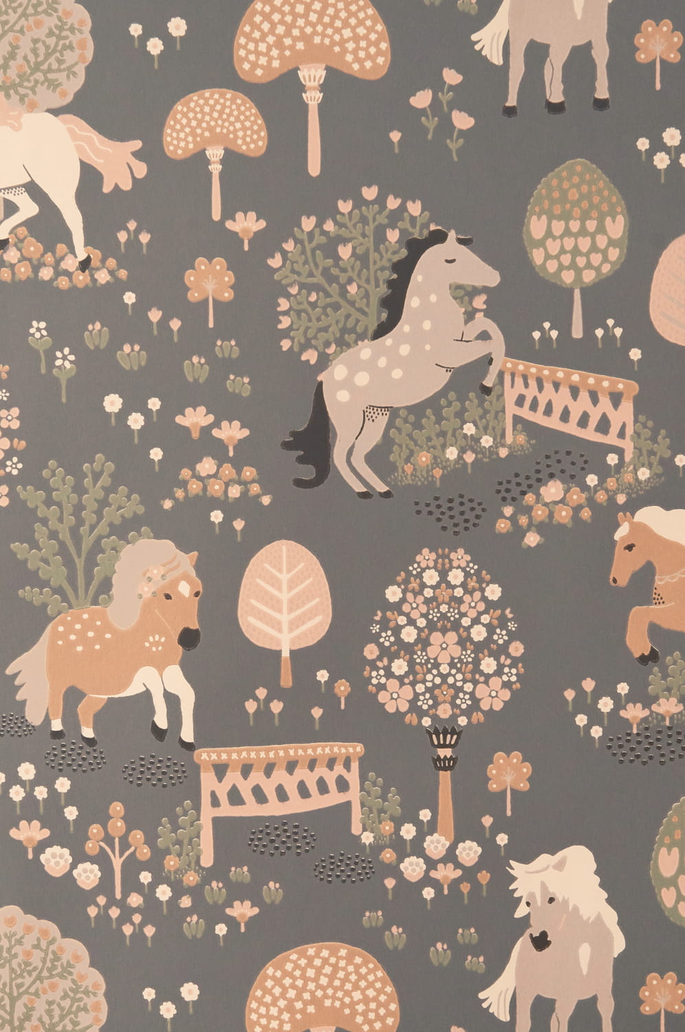 Tapete My Sweet Pony - Stone Grey