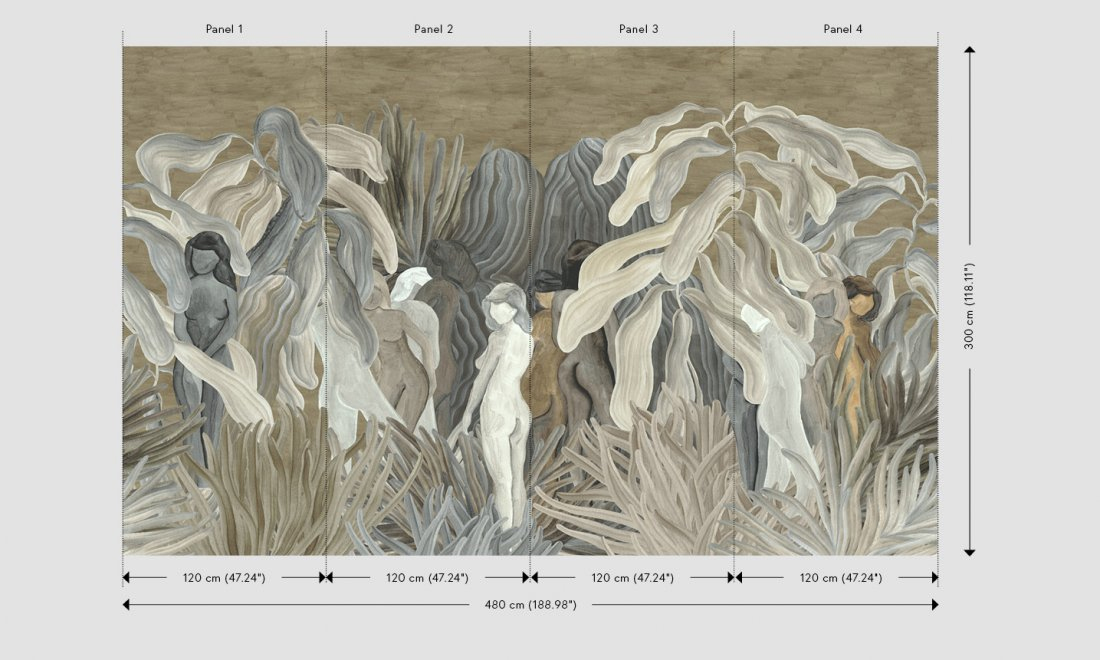 Wandbild Secret Silhouettes - Desert Dust