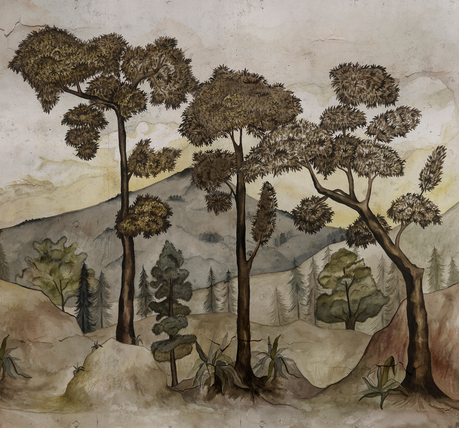 Wandbild Taklamakan - Aloe