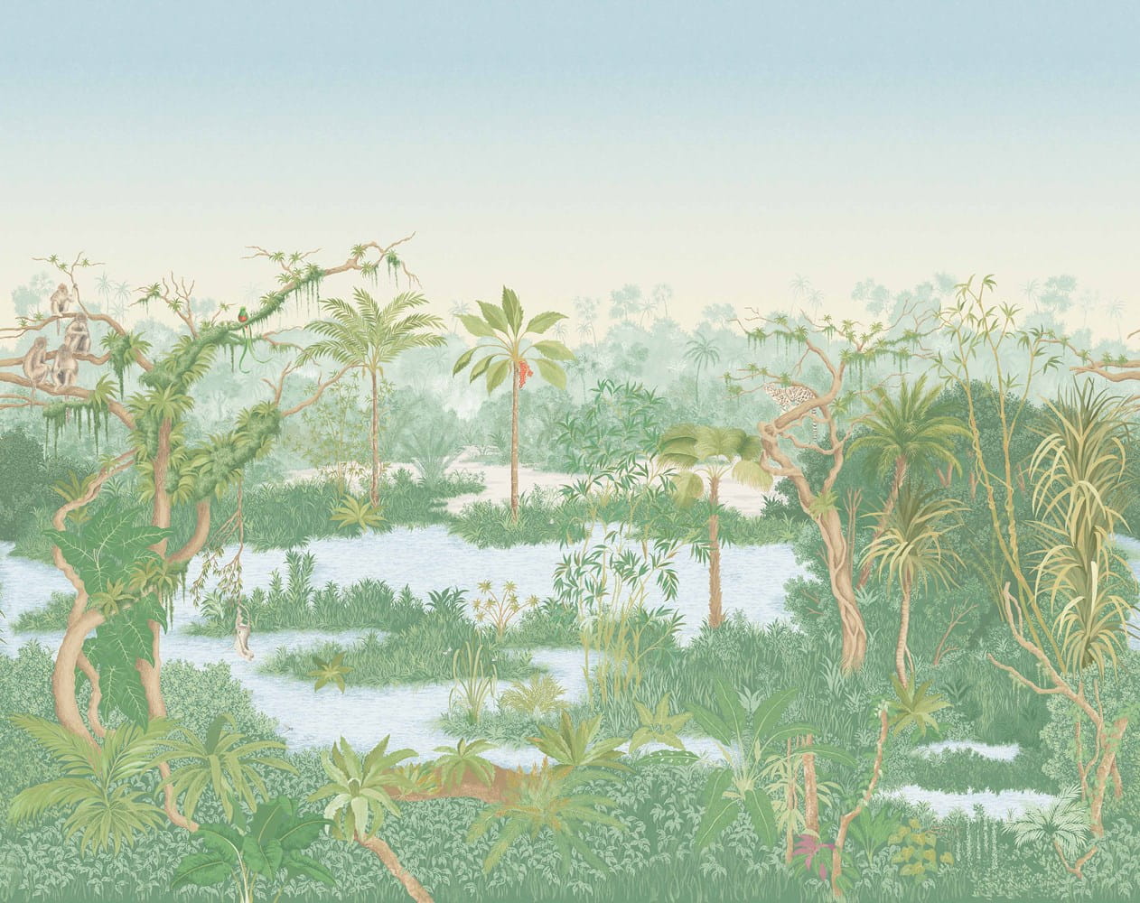 Wandbild Borneo - Printemps