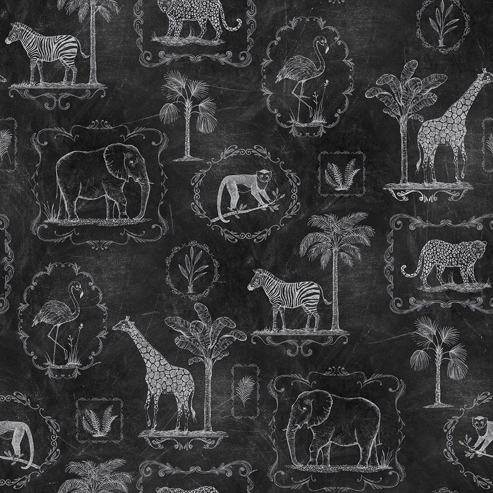 Wandbild Animal Party - Blackboard