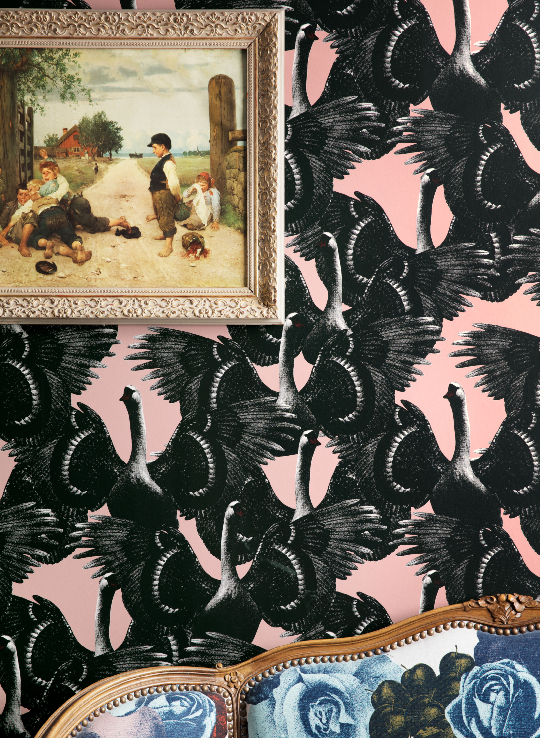 Tapete Swan Lake - Pink