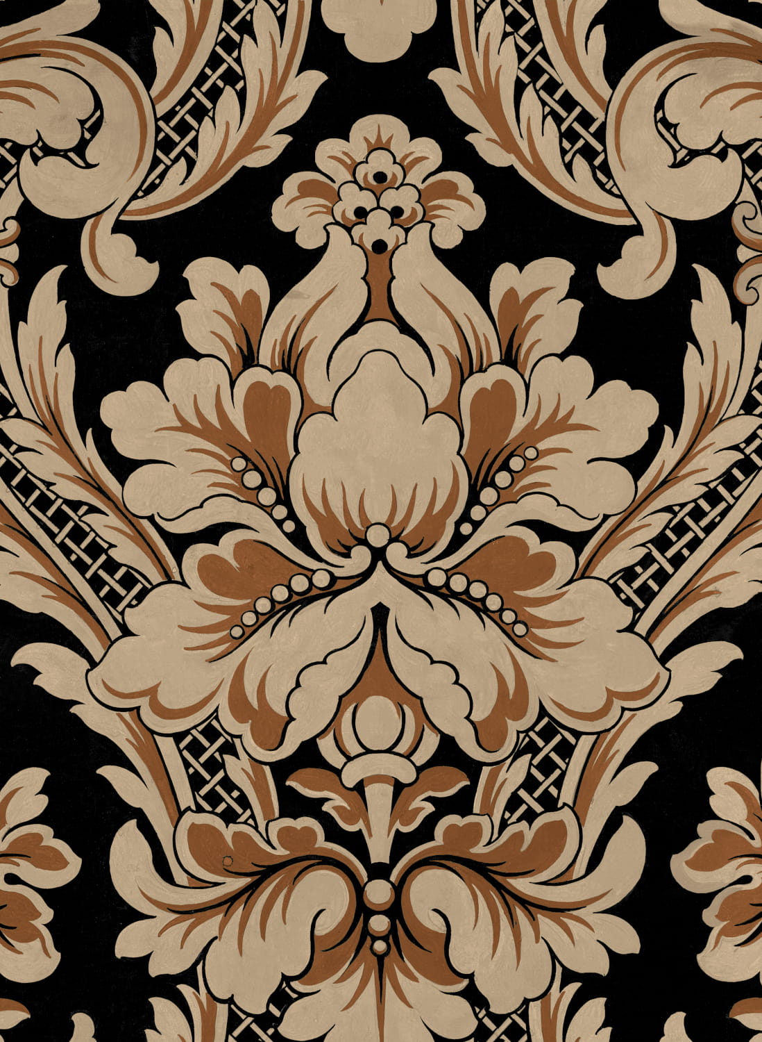 Tapete Venetian Damask - Onyx
