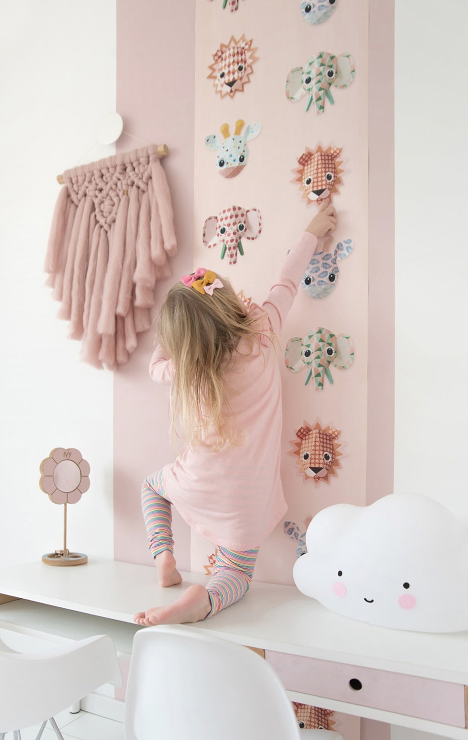 Tapete Wild Animals Pink - Wild Animals Pink