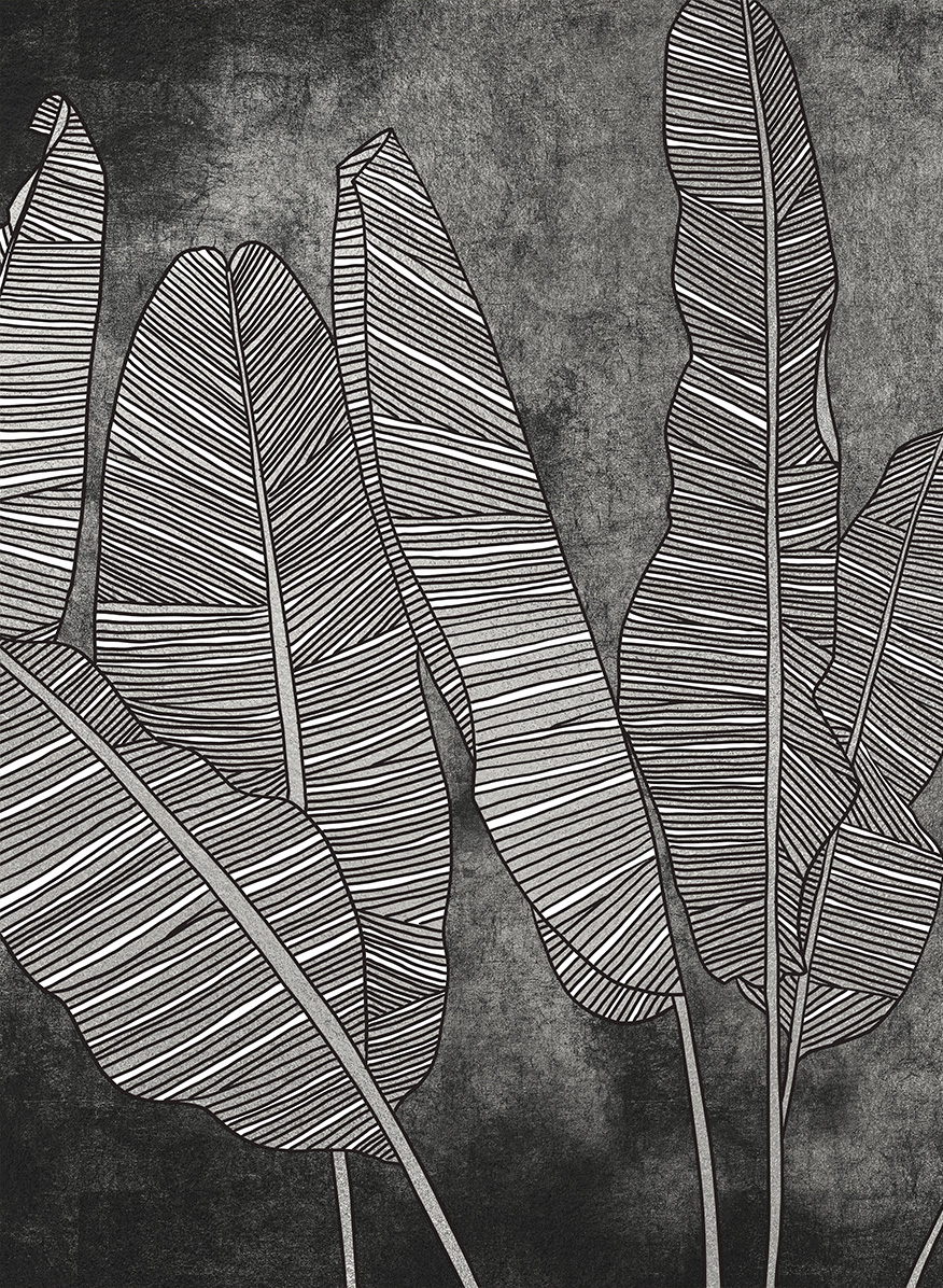 Wandbild Copacabana Metallics - Silver