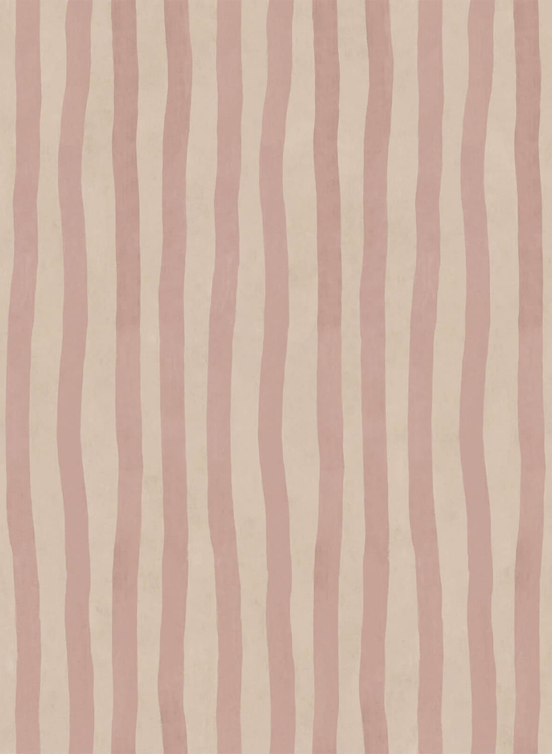 Papier peint Artists Stripe - Sakura/ Astrantia