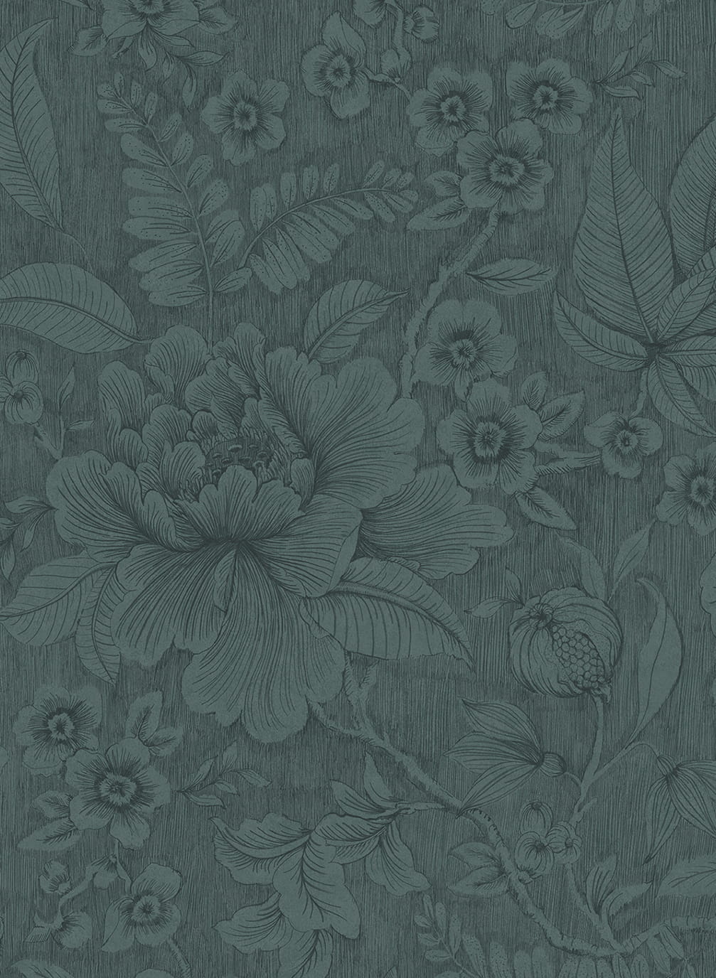 Tapete Casa di Fiori - Denim Blue