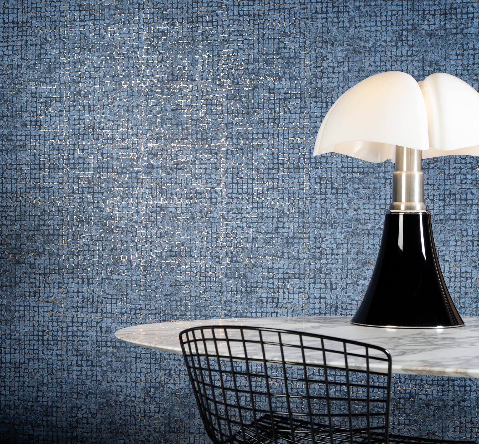 Tapete Mosaico - Blue/ Stone