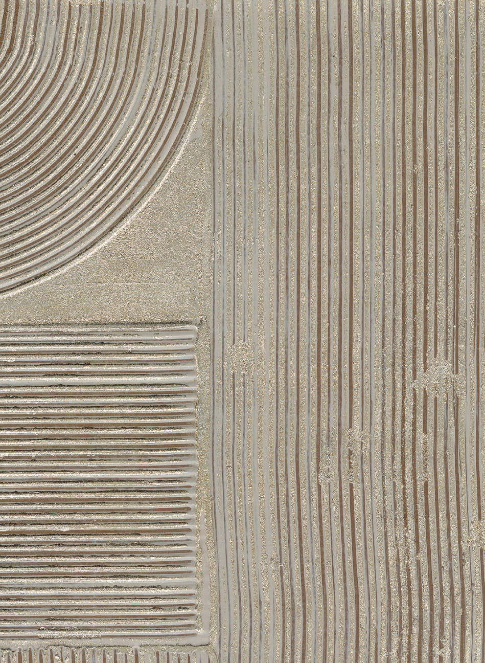 Tapete Gesso Peigné - Argent