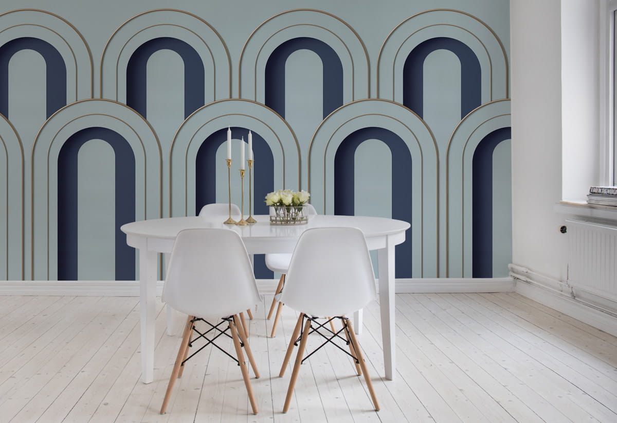 Wandbild Arch Deco - Blue
