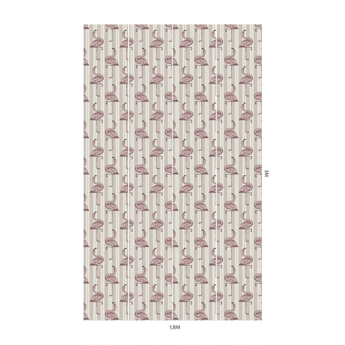 Wandbild Flamboyance - Offwhite/ Macaroon Pink