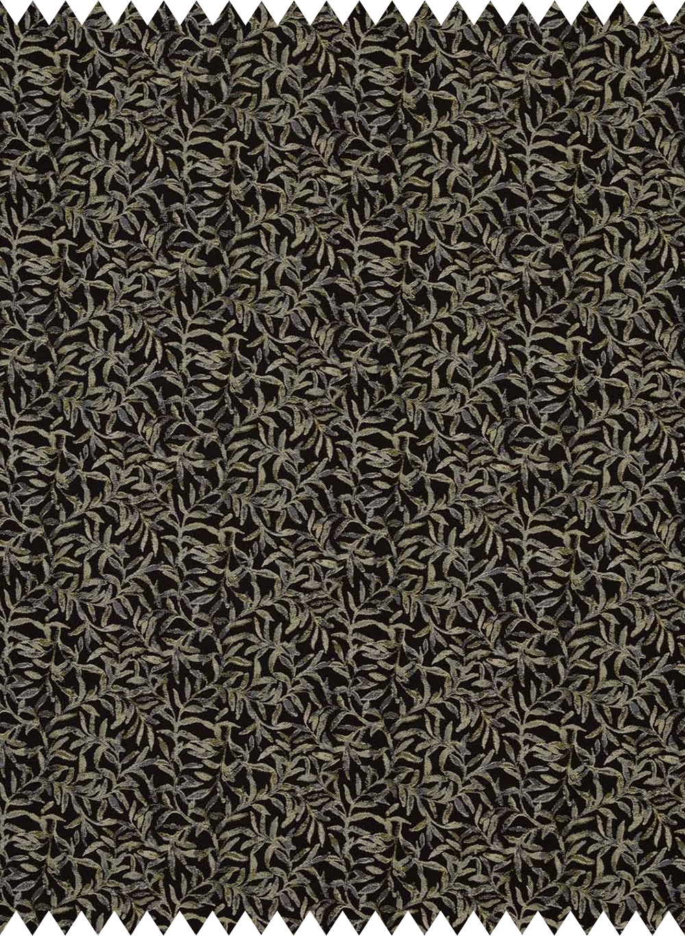 Stoff Salix - Jacquard - Noir