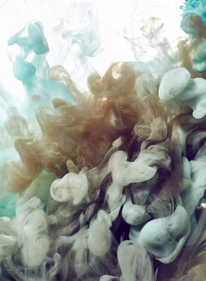 Wandbild Frozen Moment - turquoise