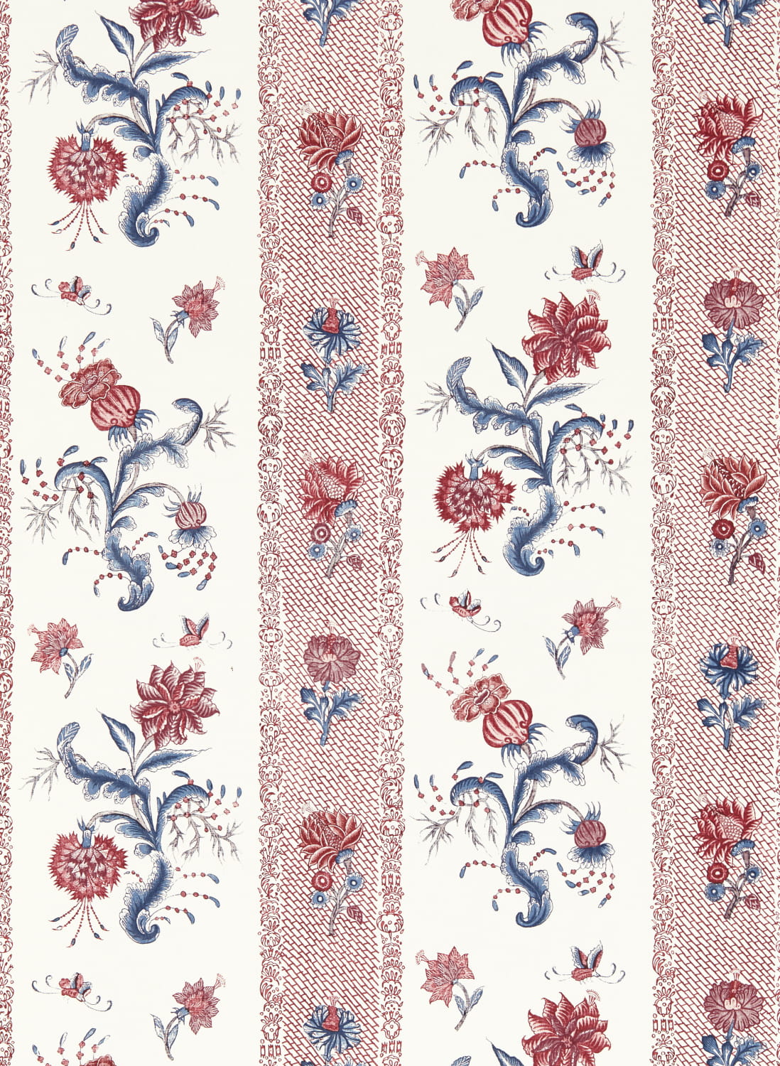 Tapete Papaver Stripe - Indigo/ Madder