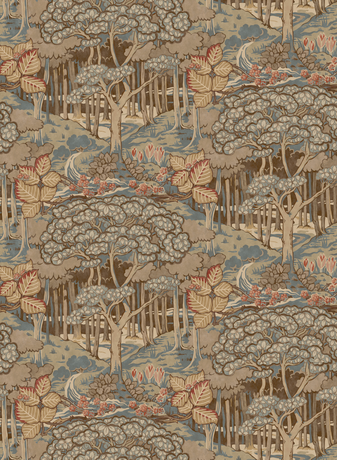 Tapete Ruskin - Teal