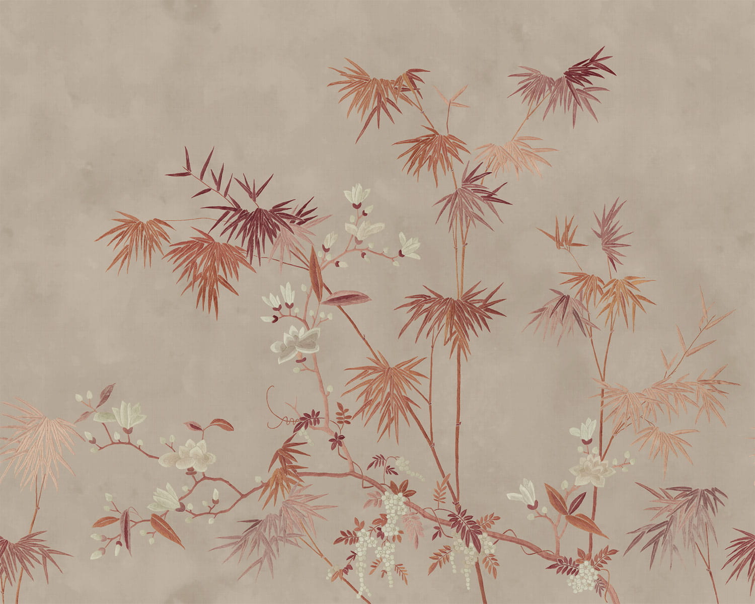 Wandbild Bamboo Grove - Clay