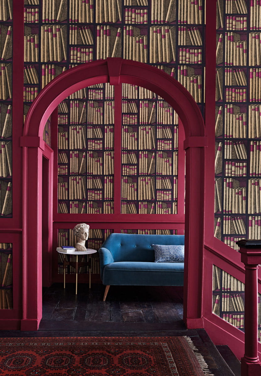 Tapete Ex Libris - Gold and Magenta