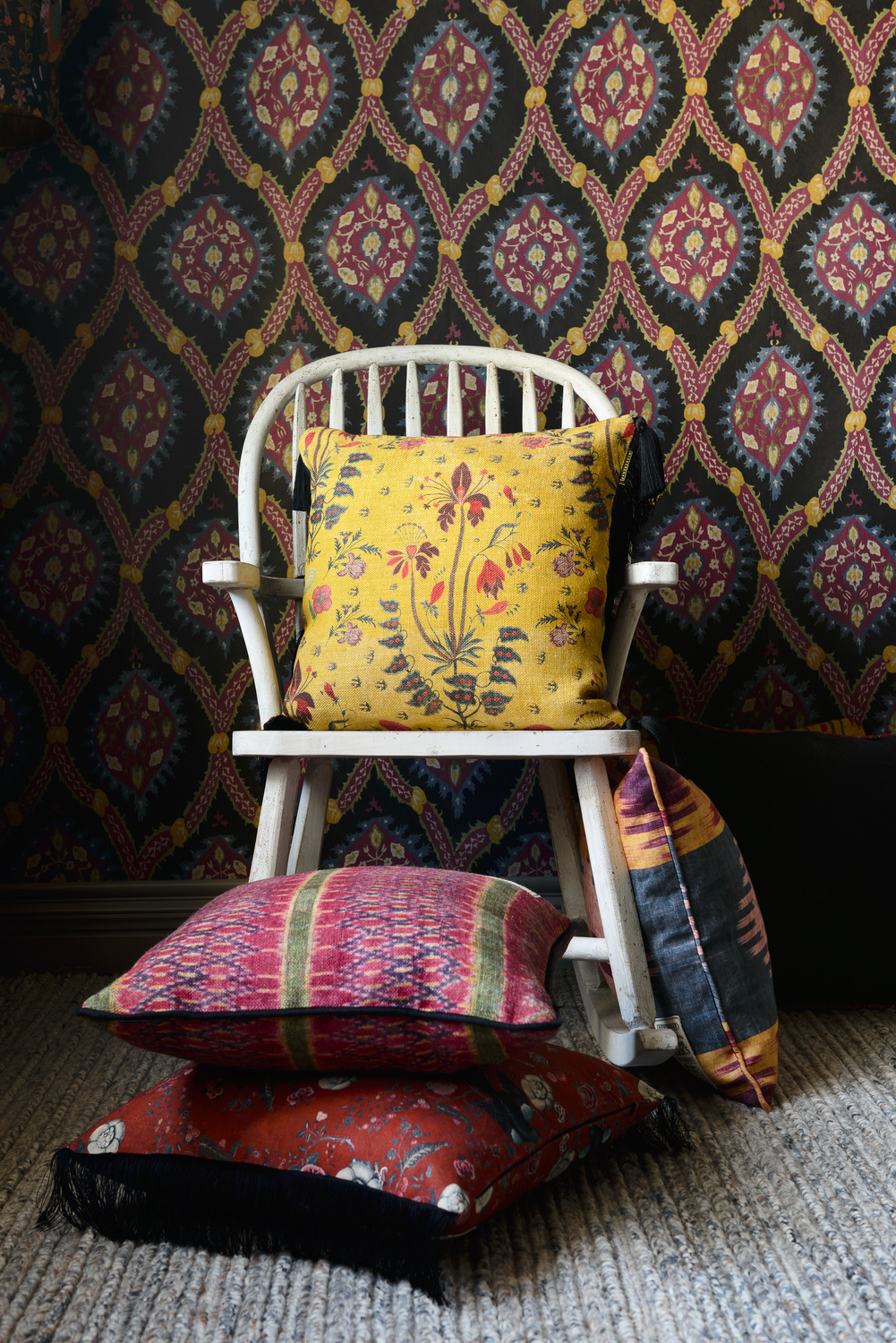 Fabric Black Bird - Linen - FB00009
