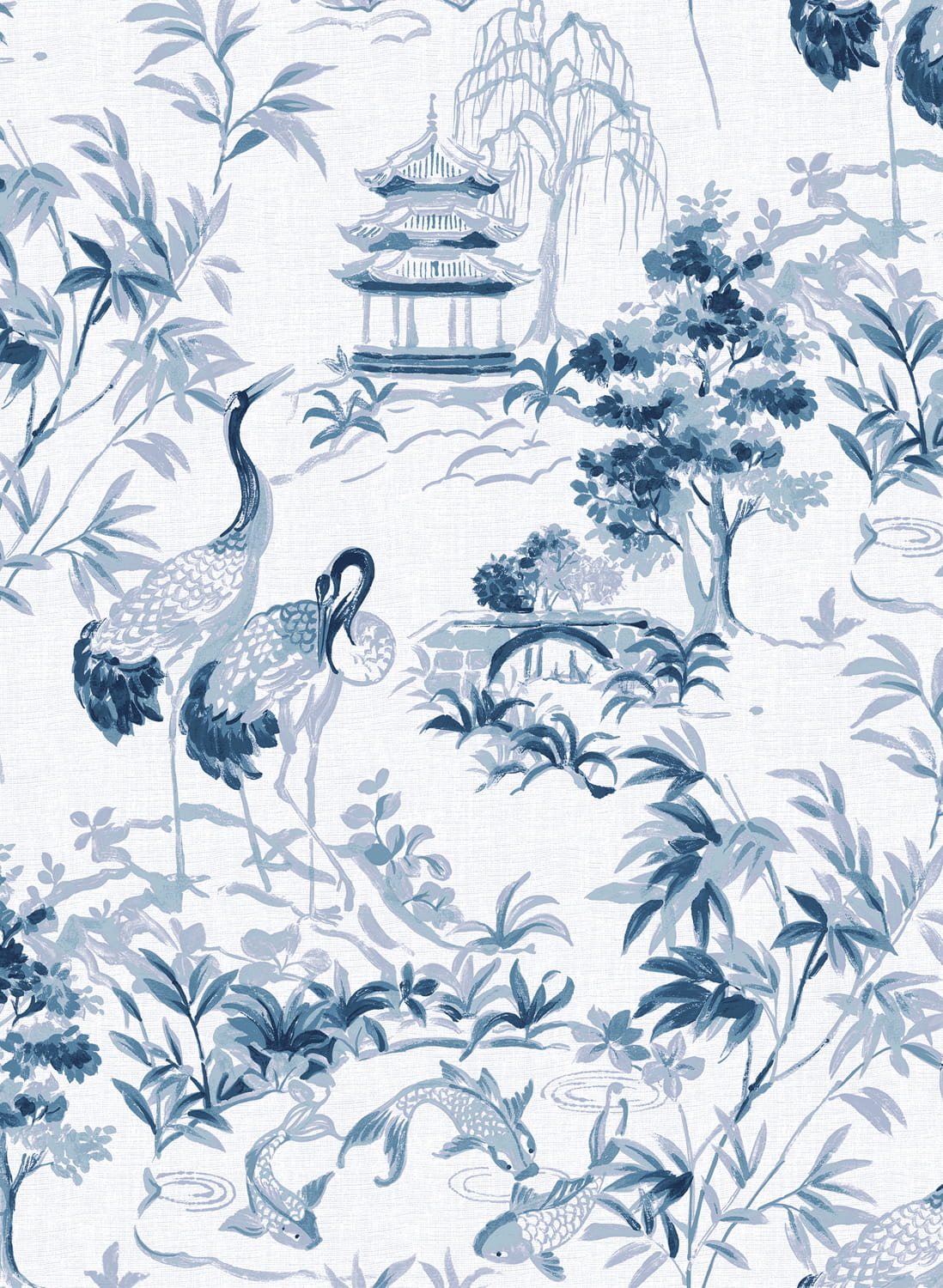 Tapete Ming Pagoda - Sapphire