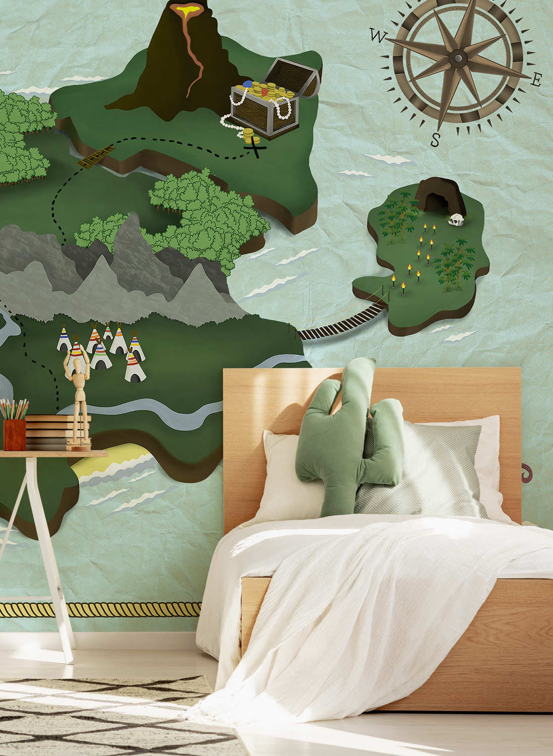 Wandbild Treasure Map