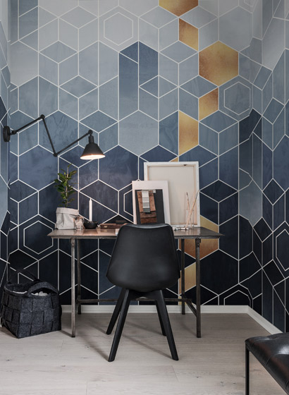 Wandbild Gradient Geometry