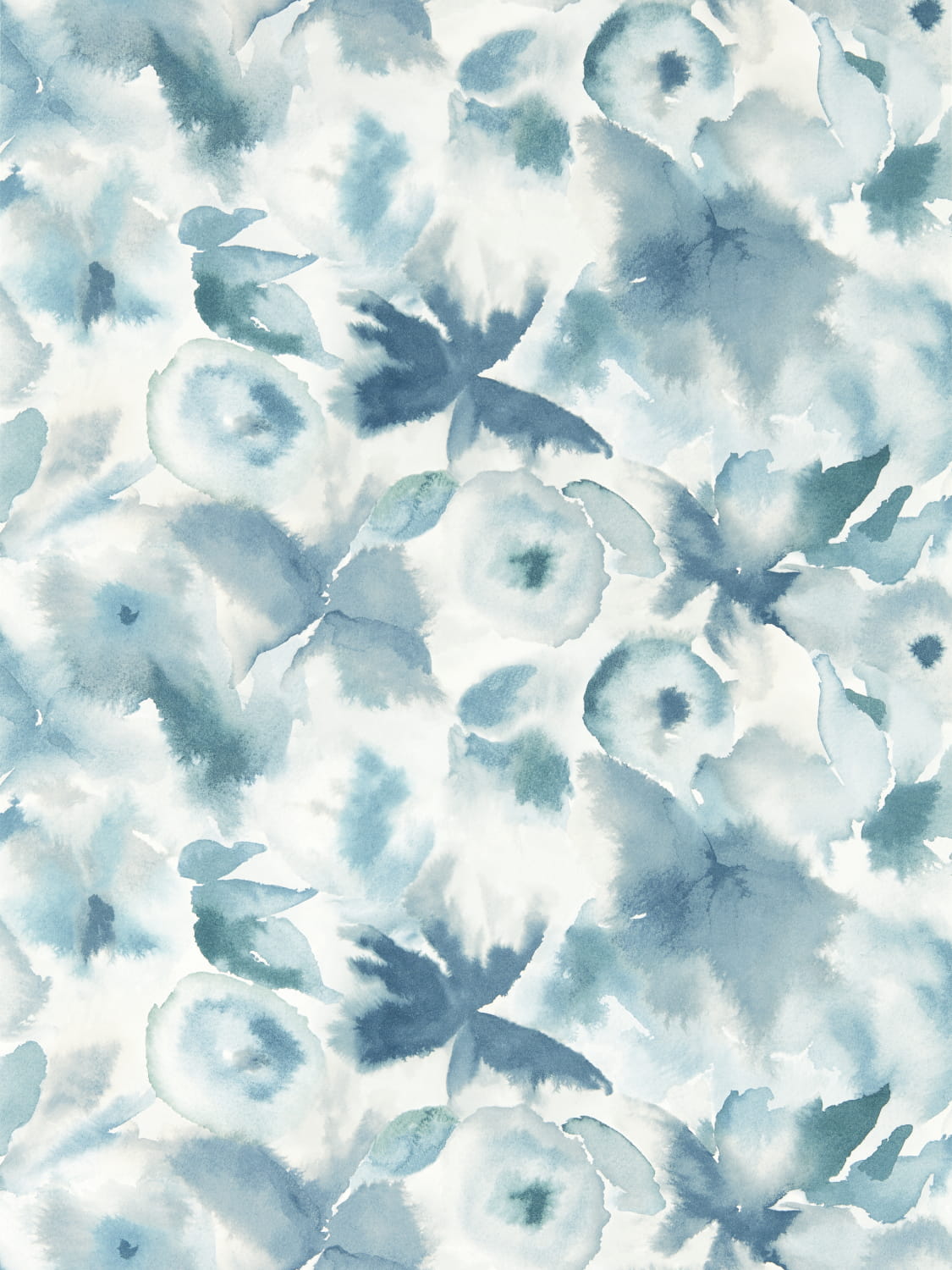 Tapete Flores - Cornflower/ First Light/ Denim