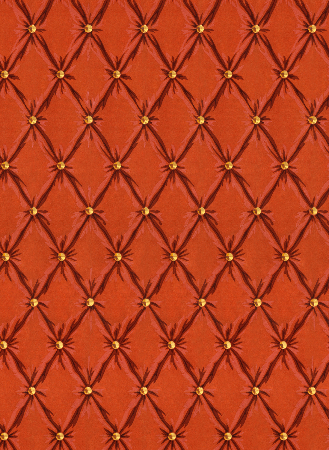 Tapete Tufted Panel - Red/ Gold