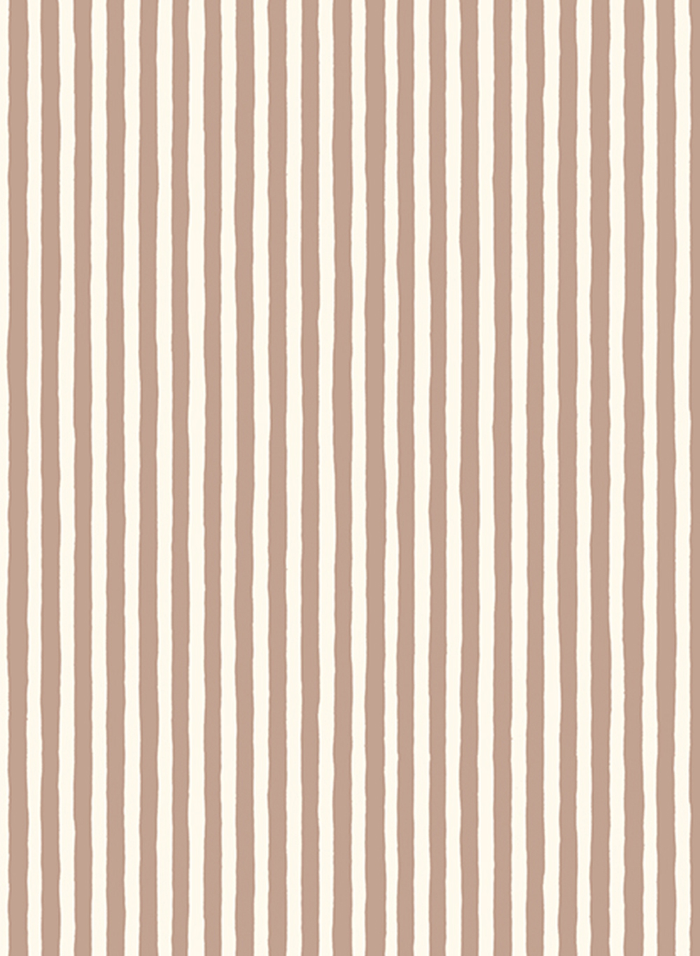 Tapete Hand Painted Stripe - Ham Pink/ Cotswold White