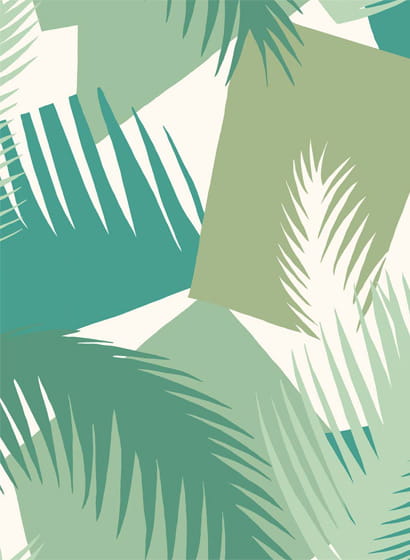Tapete Deco Palm - green