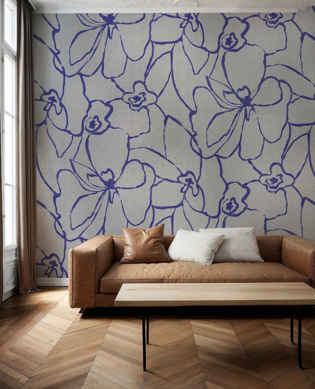Wandbild Blooming - Silver
