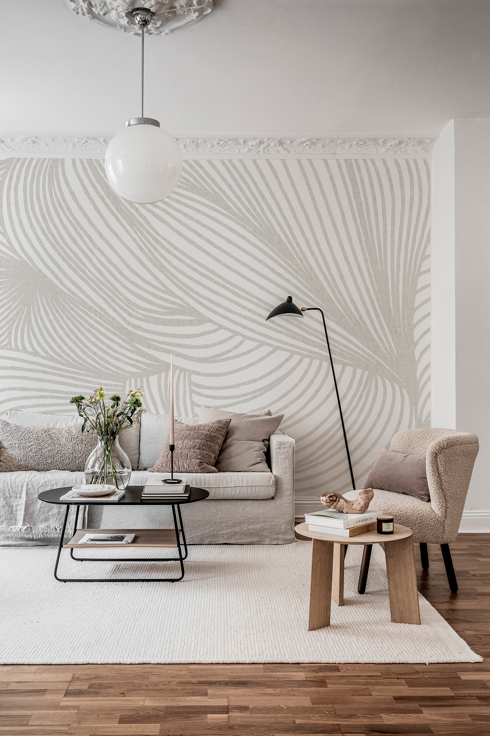 Wandbild Opulence Lines - Sand
