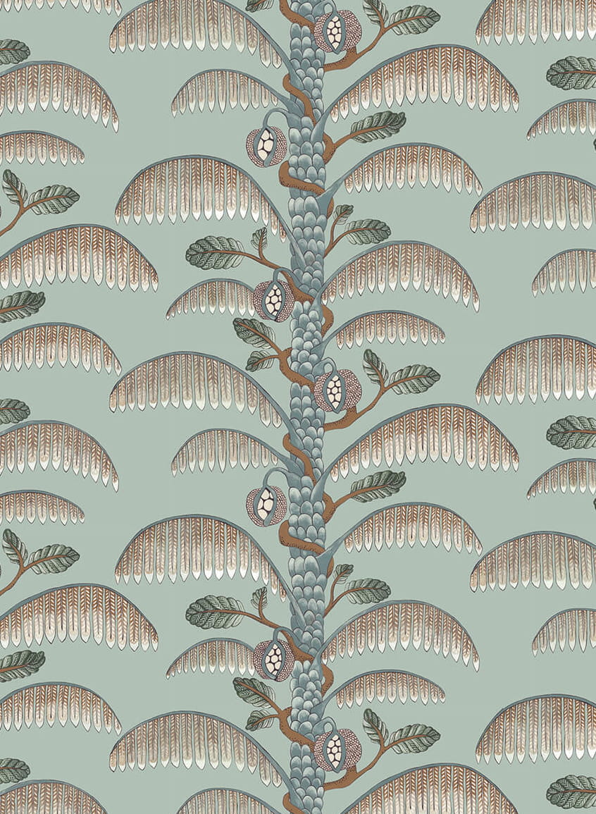 Tapete Palm Stripe - Radmoor Blue
