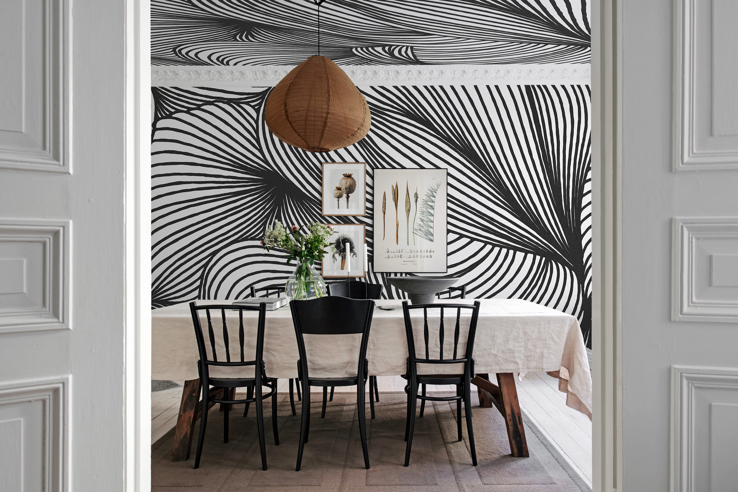 Wandbild Opulence Lines - Graphite