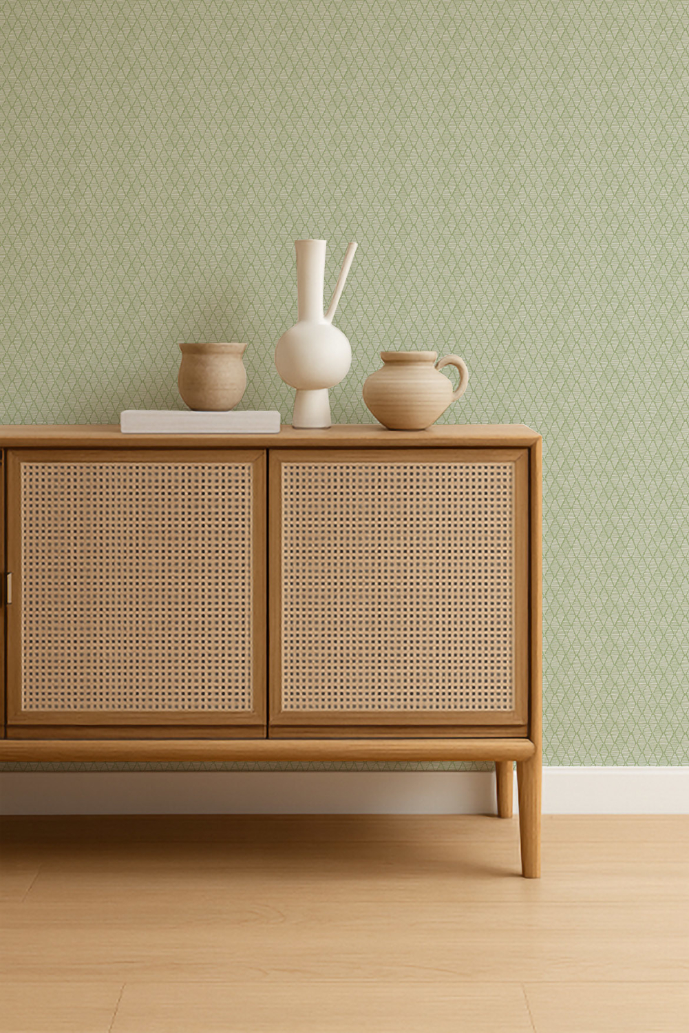 Tapete Triangle Trellis - Kelly Green