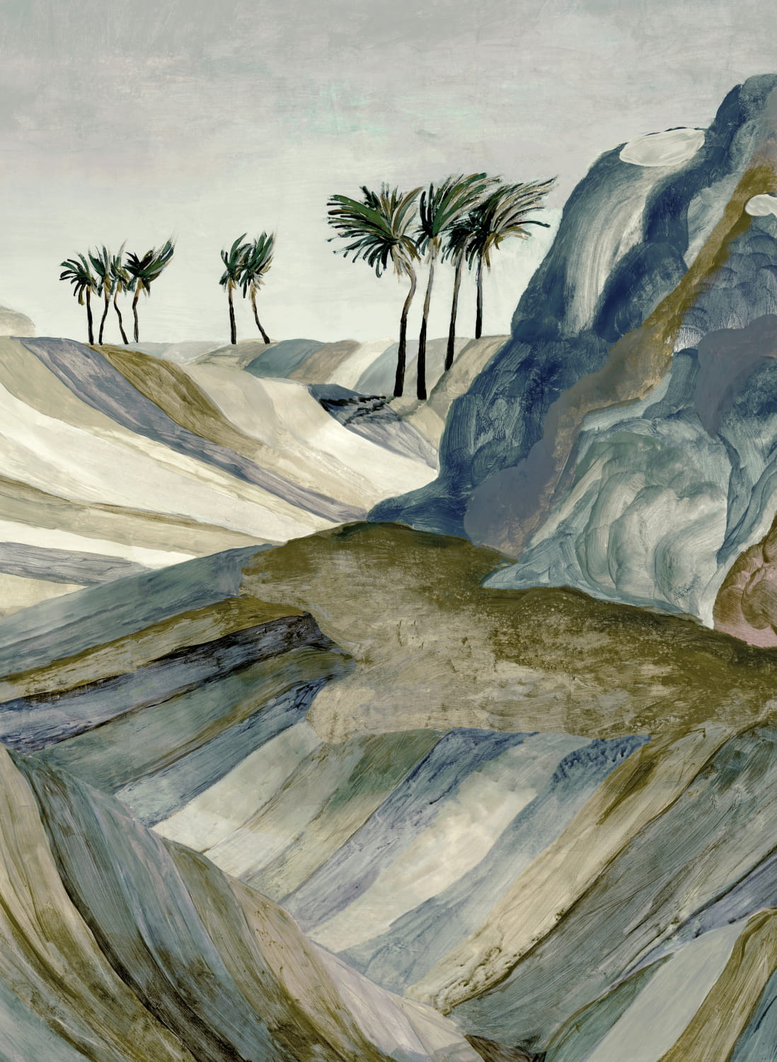 Wandbild Zerzura - Desert Night