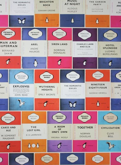 Tapete Penguin Library - Multi