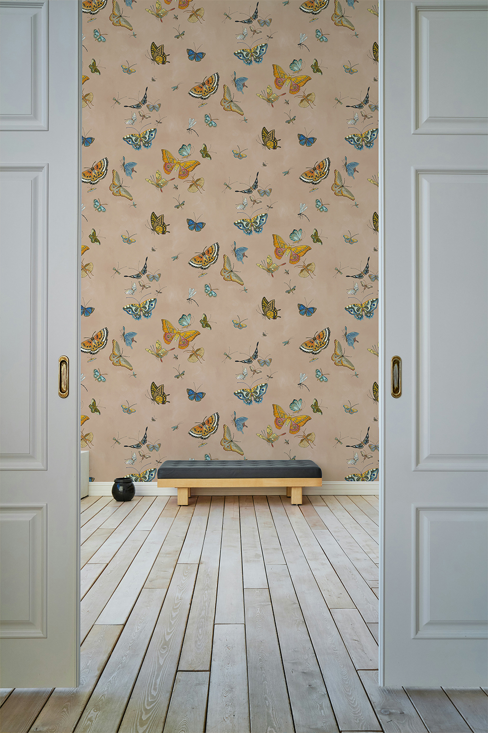 Tapete Butterflies - Plaster Pink