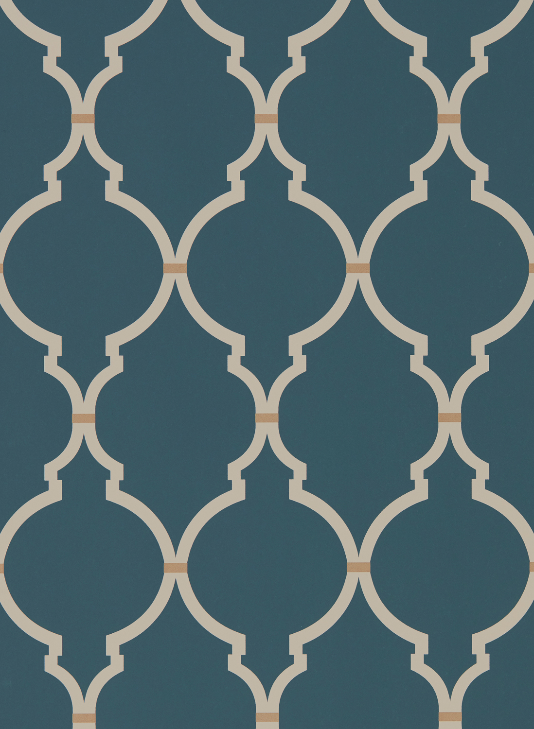 Tapete Empire Trellis - Indigo/ Linen