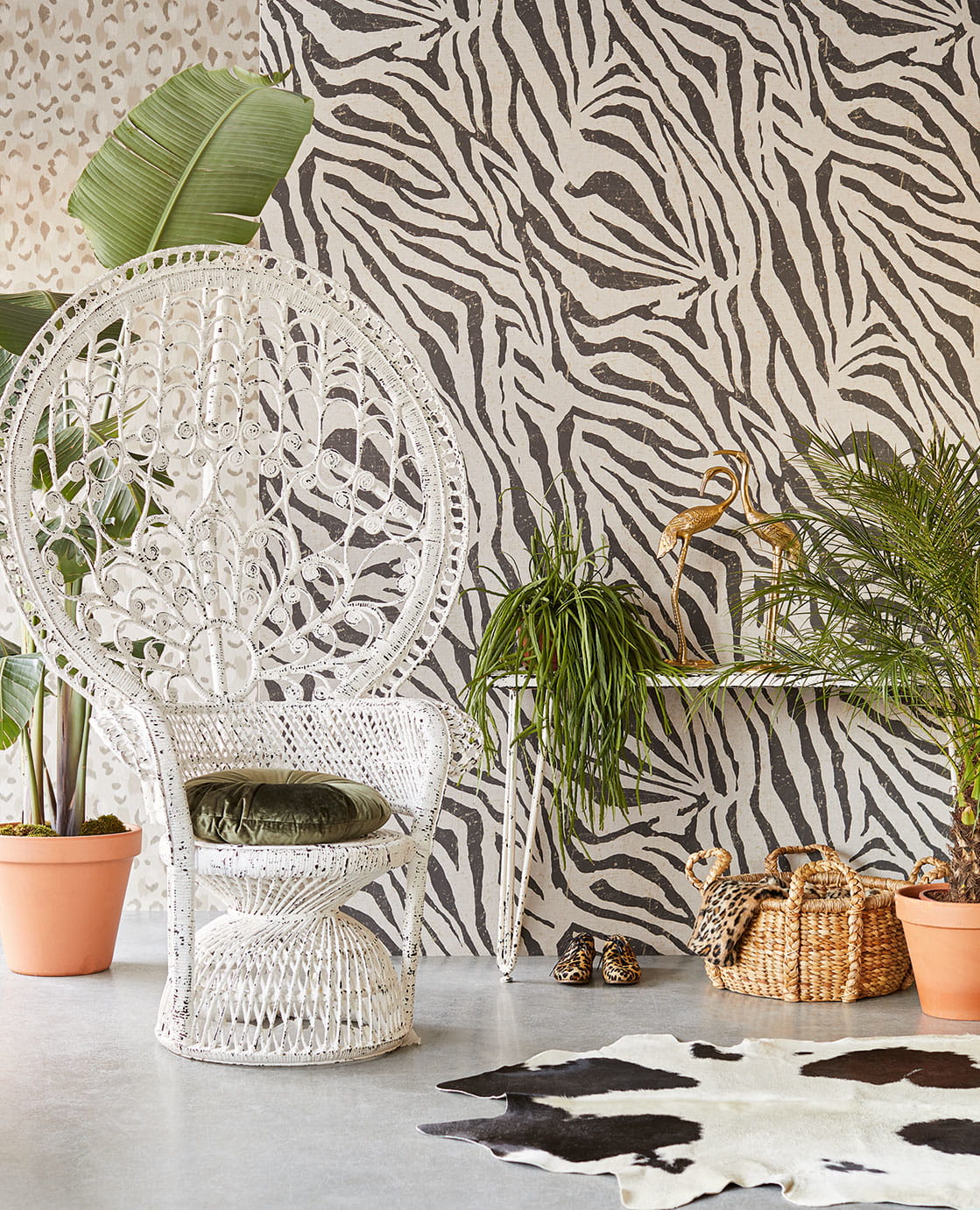 Wandbild Zebra - Natural