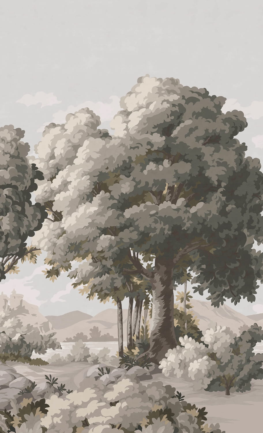 Papier peint Vallée des Peintres - Verdure Panel B