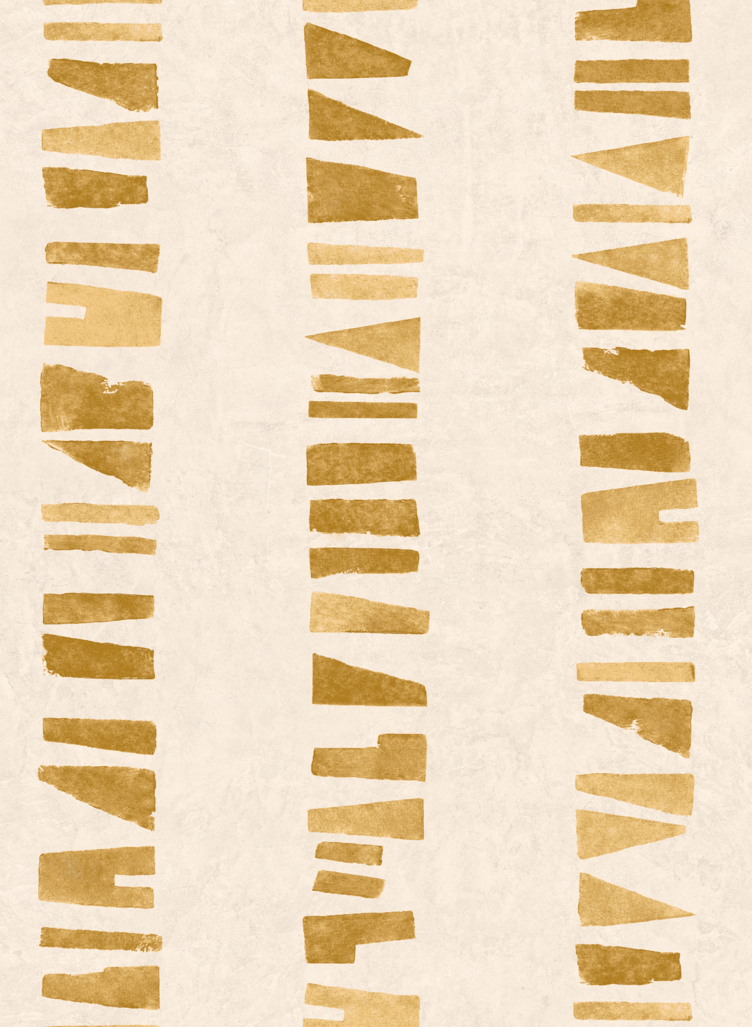 Tapete Linear Footprints - Ocher