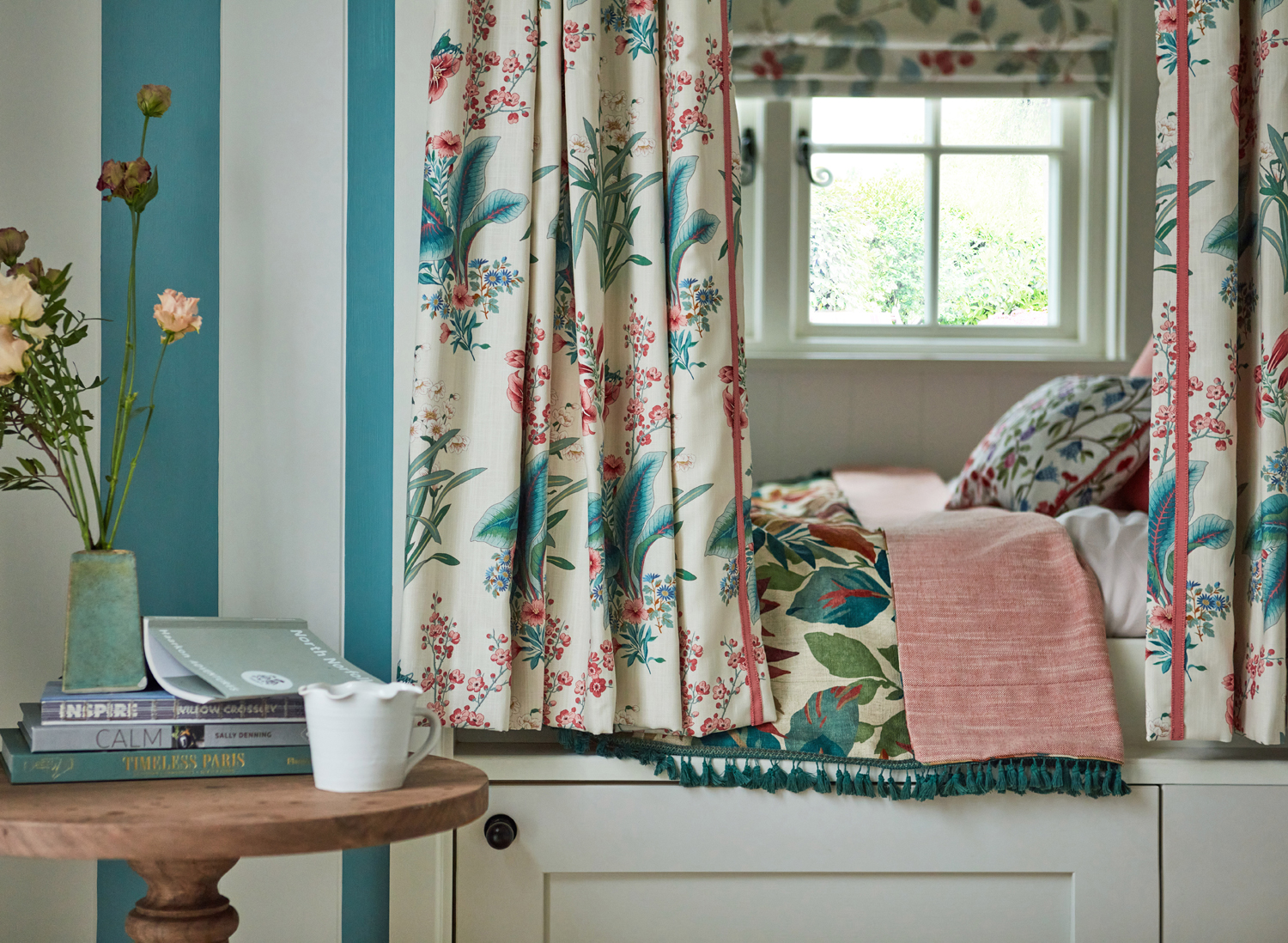 Stoff Enys Garden - Blush Jade